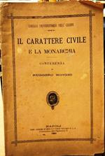 Il carattere civile e la monarchia conferenze di Ruggero Bonghi