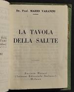 La Tavola della Salute - M. Varanini - Ed. Notari - 1932