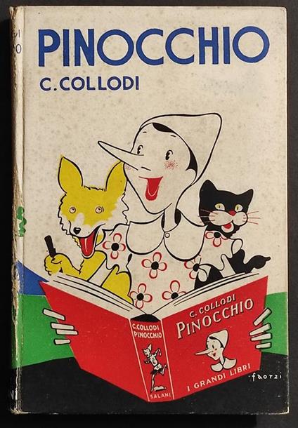 Pinocchio - C. Collodi, Ill. Faorzi - Ed. Salani - 1938 - Carlo Collodi - copertina
