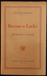 Bacone e Locke - G. Tinivella - Ed. Bocca - 1939