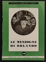 Le Menzogne di Orlando - La Vittoria Mutilata - G. Etna - Ed. Erre - 1944