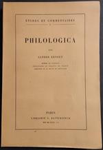 Philologica - A. Ernout - Ed. Klincksieck - 1946