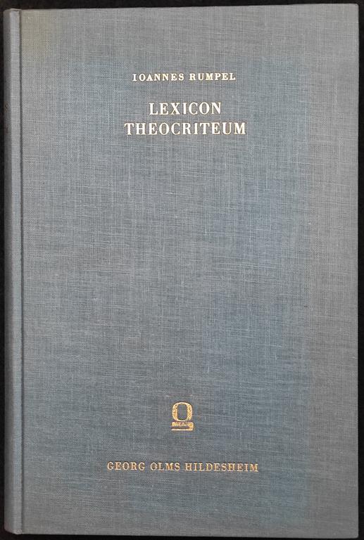 Lexicon Theocriteum - I. Rumpel - Hildesheim - 1961 - Ioannes Rumpel - copertina