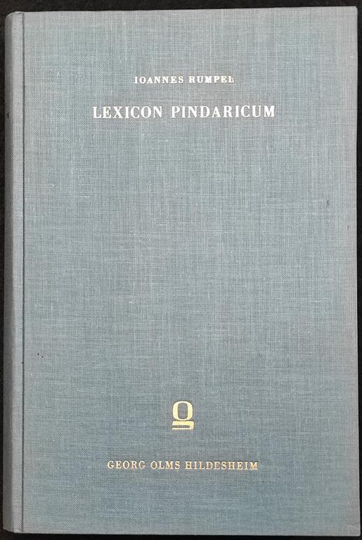 Lexicon Pindaricum - I. Rumpel - Hildesheim - 1961 - copertina