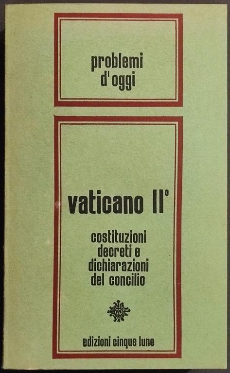 Vaticano II - Costituzioni Decreti e Dichiarazioni del Concilio - P. Riches - 1966 - Pierre Riches - copertina