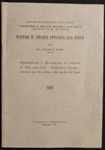 Ricerche di Zoologia Applicata alla Caccia - A. Taibel - 1969