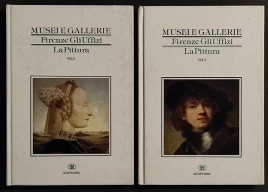 Firenze gli Uffizi - La Pittura - Ed. Arte&Pensiero - 1983 - 2 Vol - Emma Micheletti - copertina