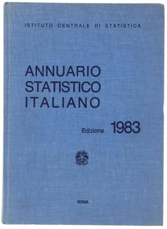 Annuario Statistico Italiano Edizione 1983 - copertina