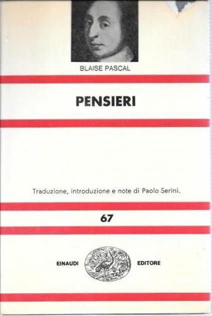 Pensieri - Blaise Pascal - copertina