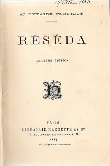 Reseda - Zénaíde Fleuriot - copertina