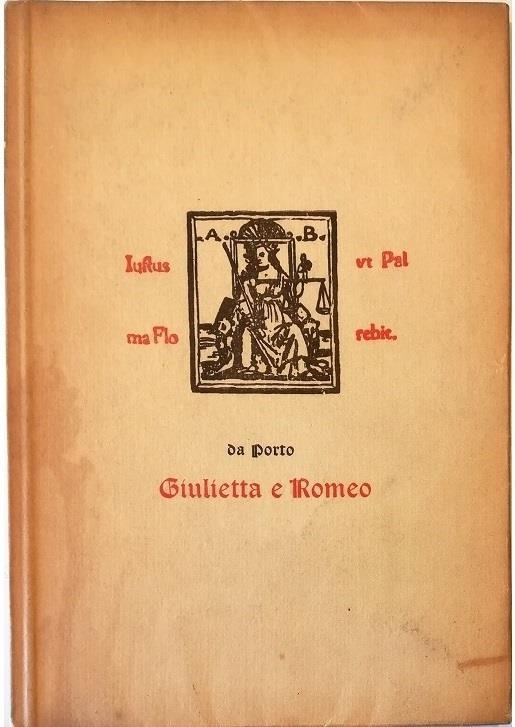 Giulietta e Romeo - Luigi Da Porto - copertina