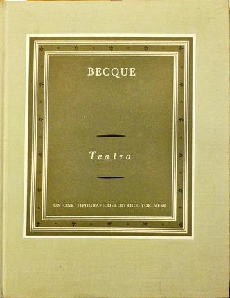 Teatro - Henry Becque - copertina