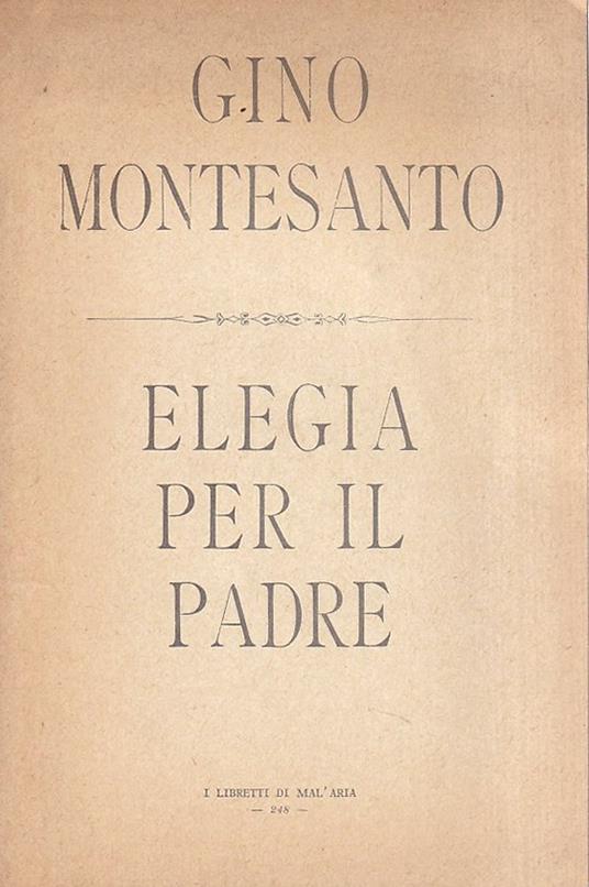 Elegia per il Padre - Gino Montesanto - copertina