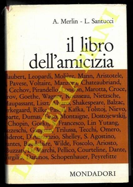 Il libro dell'amicizia - Angelo Merlin - copertina