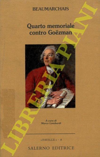 Quarto memoriale contro Goezman - P. Augustin de Beaumarchais - copertina