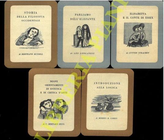 Schedine librarie con dis. longanesiani ("santini") - Bruno Longanesi - copertina