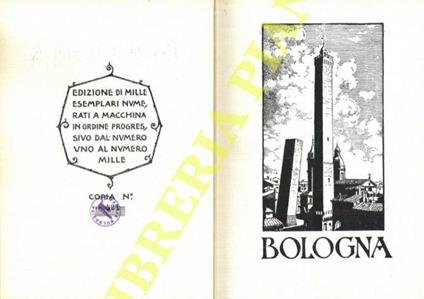 Bologna. La fameja bulgnèisa nel venticinquennio della sua fondazione. 1928-1953 - Giuseppe Carlo Rossi - copertina