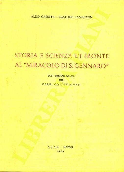 Storia e scienza di fronte al "miracolo di S.Gennaro" - Aldo Caserta - copertina