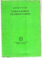 Versi e Poesie di Emilio Sarpi
