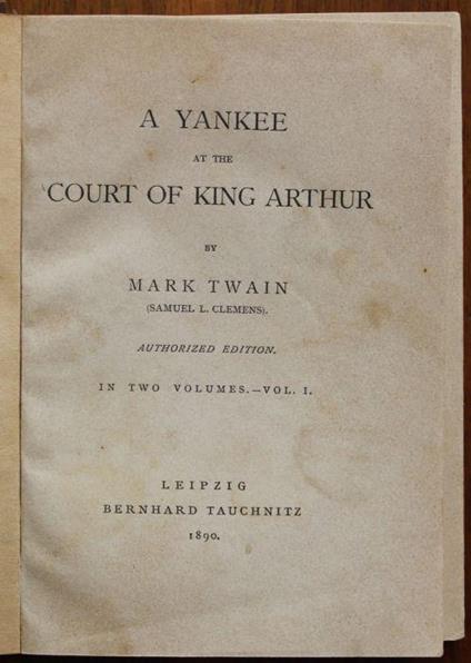 A yankee at the court of king Arthur - Mark Twain - copertina
