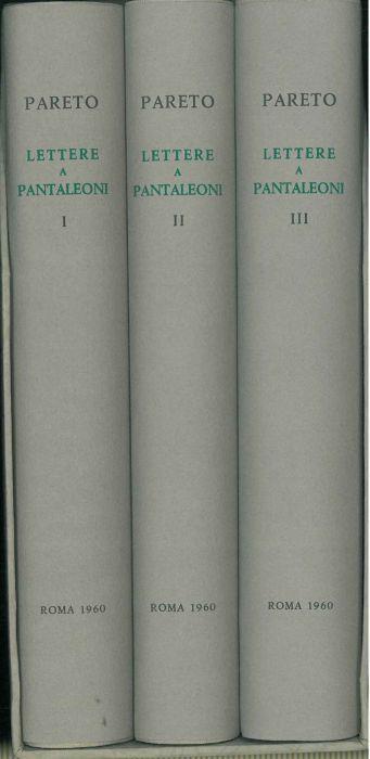 Lettere a Maffeo Pantaleoni A cura di G. De Rosa - Vilfredo Pareto - copertina