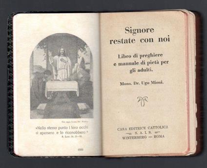 Signore restate con noi - Ugo Mioni - copertina