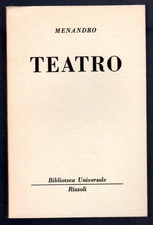 Teatro - Menandro - copertina