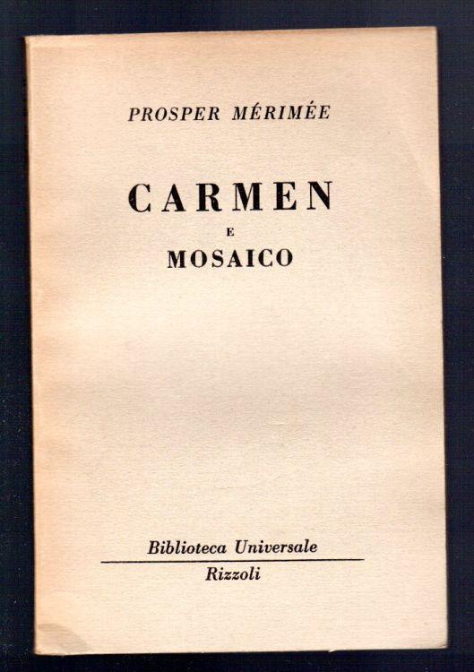 Carmen e mosaico - Prosper Mérimée - copertina