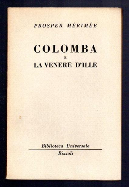 Colomba e la Venere d'Ille - Prosper Mérimée - copertina