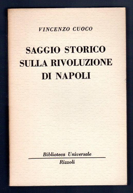 Saggio storico sulla rivoluzione di Napoli - Vincenzo Cuoco - copertina