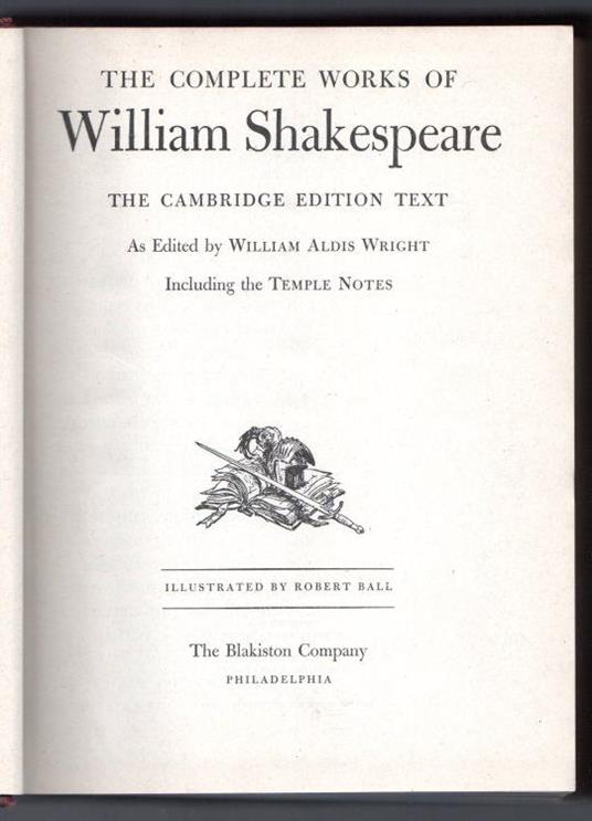 The complete works of William Shakespeare - copertina