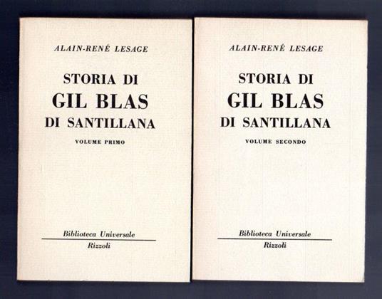 Storia di Gil Blas di Santillana Voll. 2 - Alain-René Le Sage - copertina