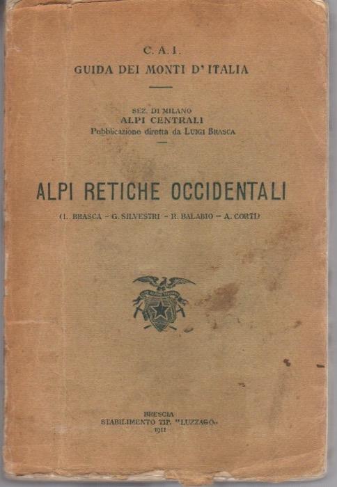 Alpi retiche occidentali - copertina