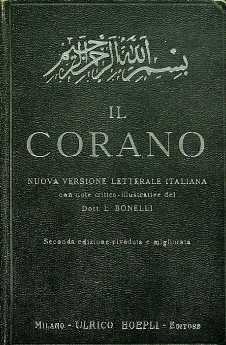 Il Corano - Luigi Bonelli - copertina