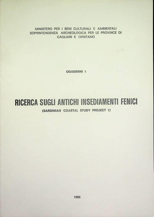 Ricerca sugli antichi insediamenti fenici: Sardinian coastal study project 1 - copertina