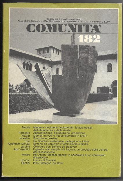 Comunità 182 - copertina