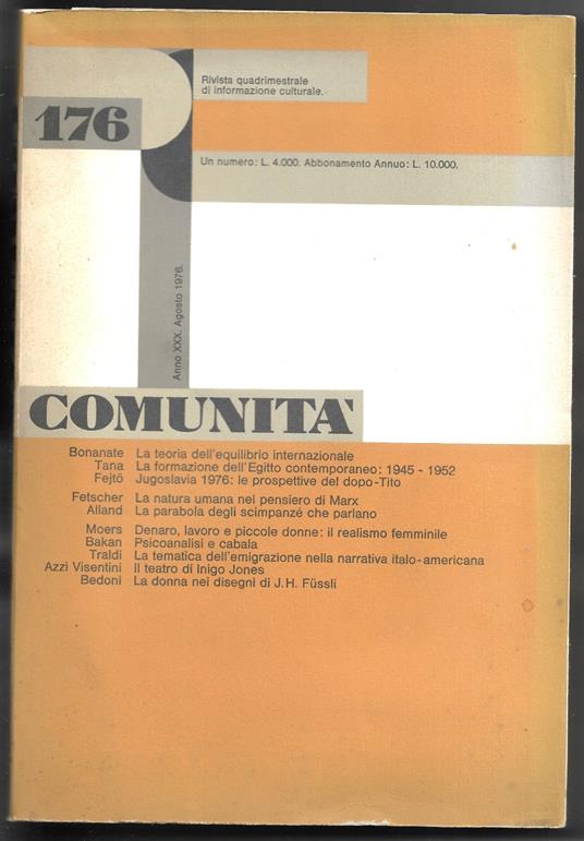 Comunità 176 - copertina