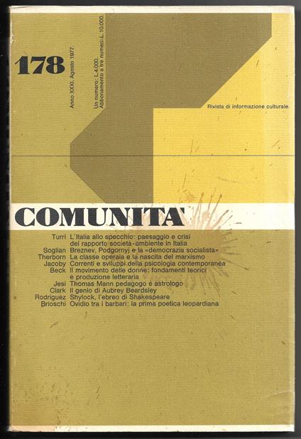 Comunità 178 - copertina