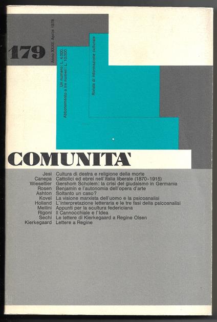 Comunità 179 - copertina