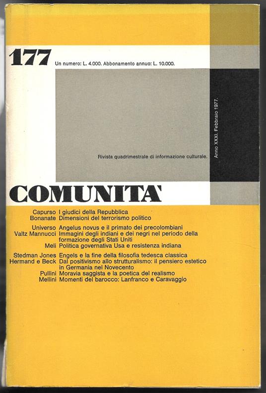 Comunità 177 - copertina