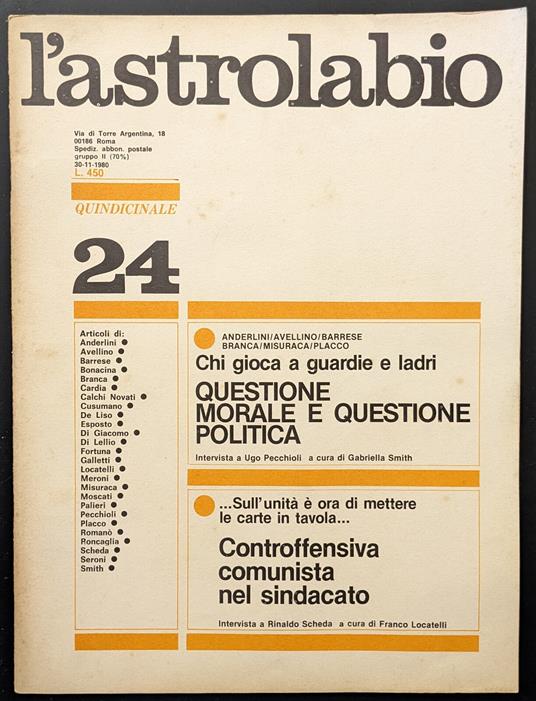 L' astrolabio 24 - copertina