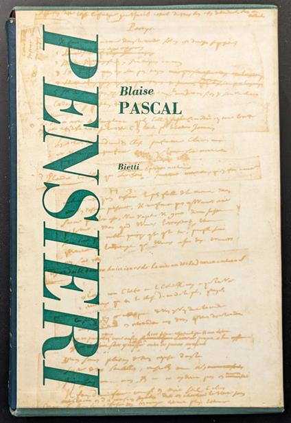 Pensieri - Blaise Pascal - copertina