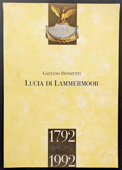 Lucia di Lammermoor - Gaetano Donizetti - copertina