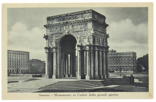 Genova. Monumento Ai Caduti Della Grande Guerra (Cartolina) - copertina