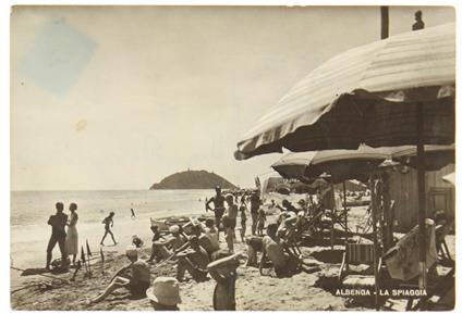 Albenga - La Spiaggia (Cartolina) - copertina