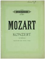 Konzert D-Moll Für Klavier Und Orchester. Herausgegeben Von Adolf Ruthardt. Spartito