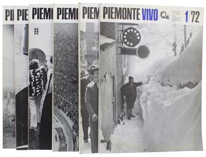 Piemonte Vivo - Annata 1972 Completa. Rassegna Periodica Di Lavoro, Arte, Letteratura E Costumi Piemontesi - copertina