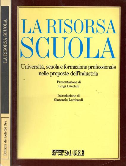 La risorsa scuola - copertina