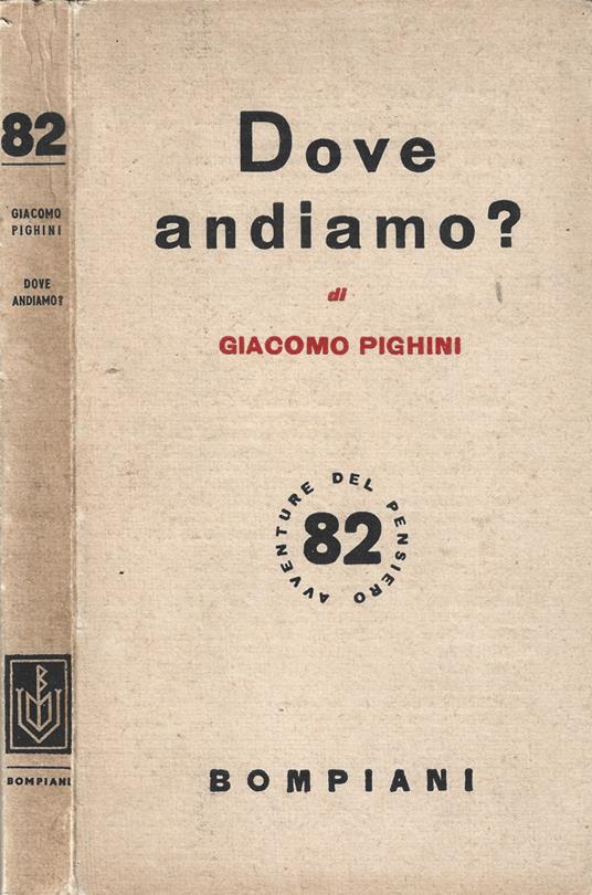 Dove andiamo? - Giacomo Pighini - copertina