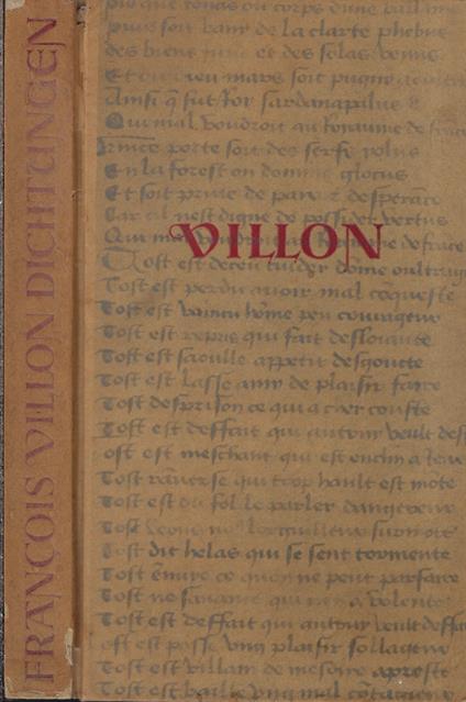 Dichtungen - François Villon - copertina